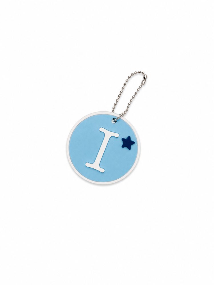 Personalized initial keychain letter I