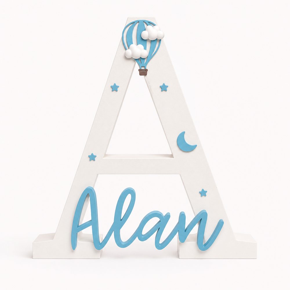 Letter A name sign Alan