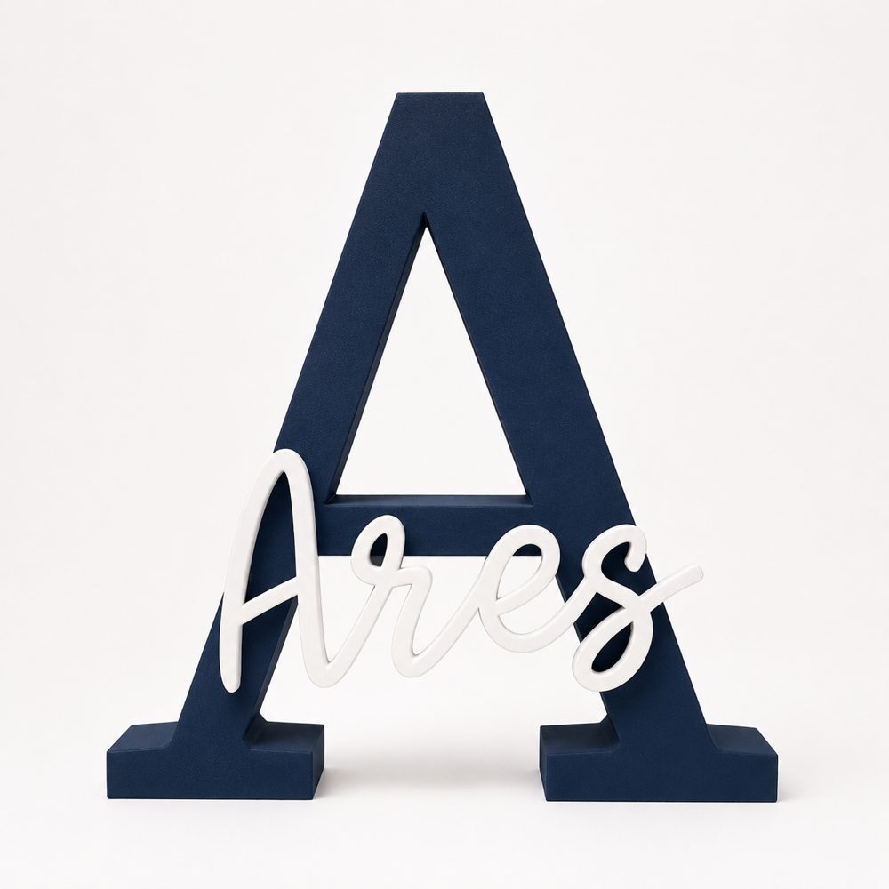 Letter A name sign Ares