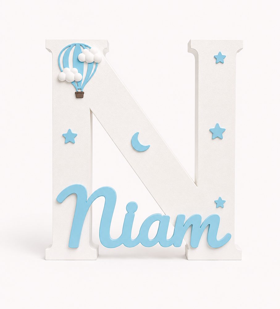 Layered name sign Niam