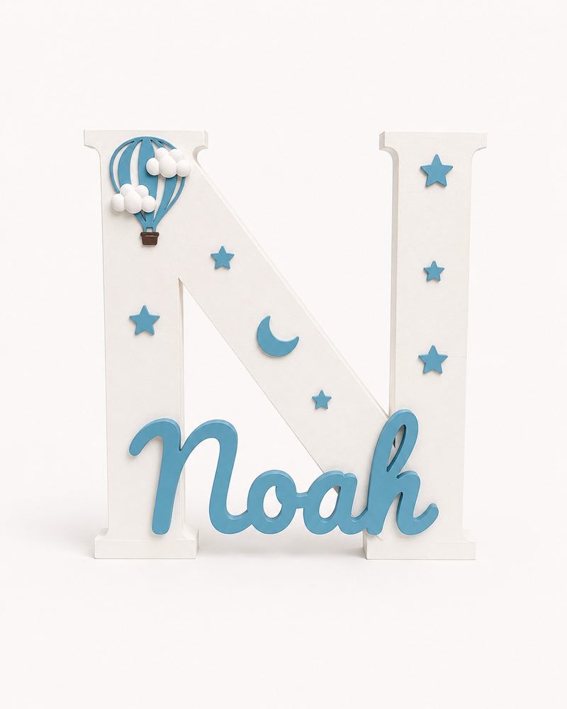 Layered name sign Noah